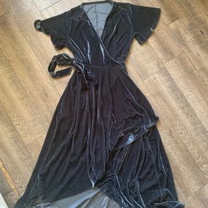 Beautiful velvet wrap dress